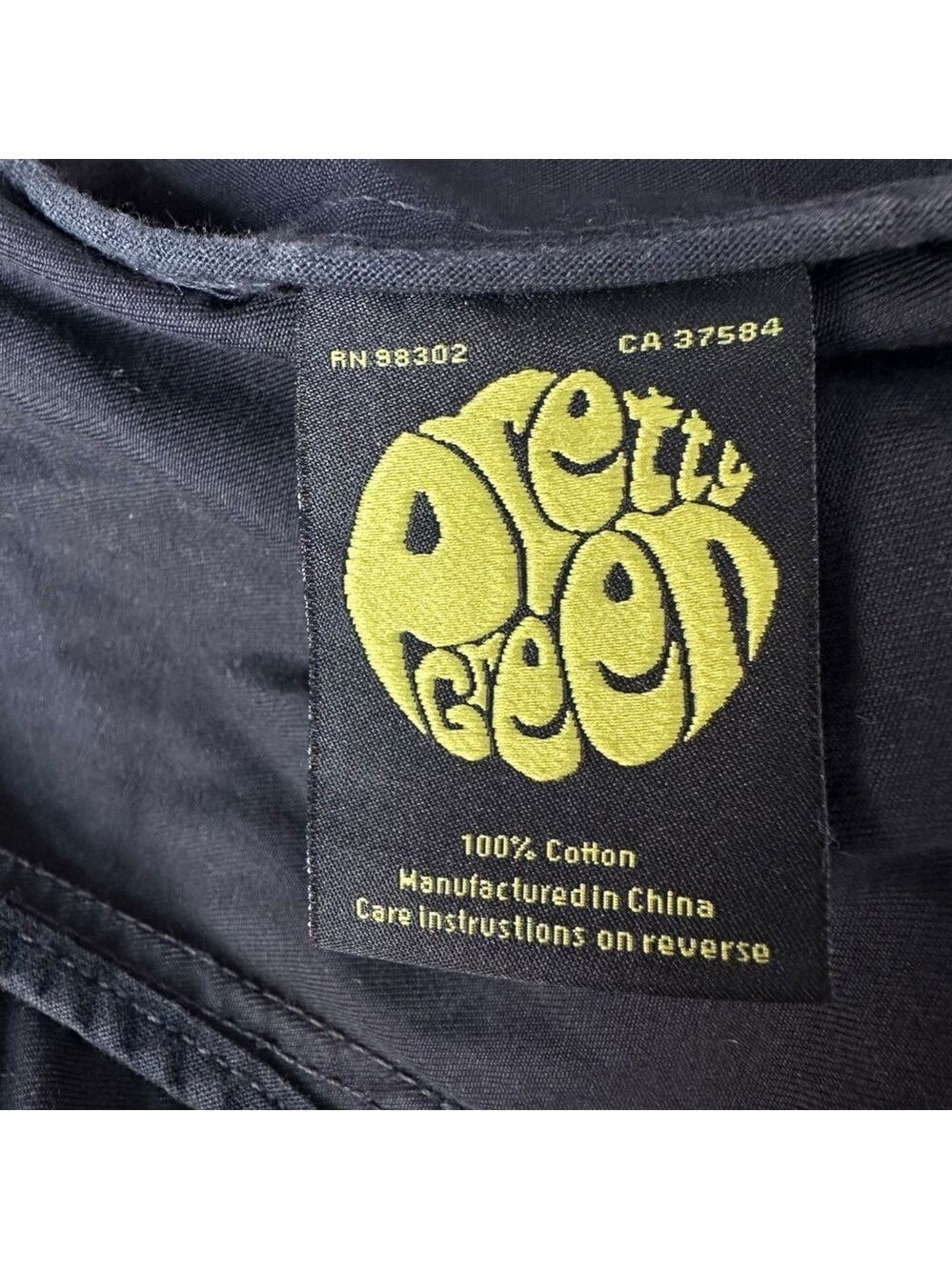 Pretty Green Utility Jacket Black Dark Grey Size L Casual Workwear - Picture 13 of 15